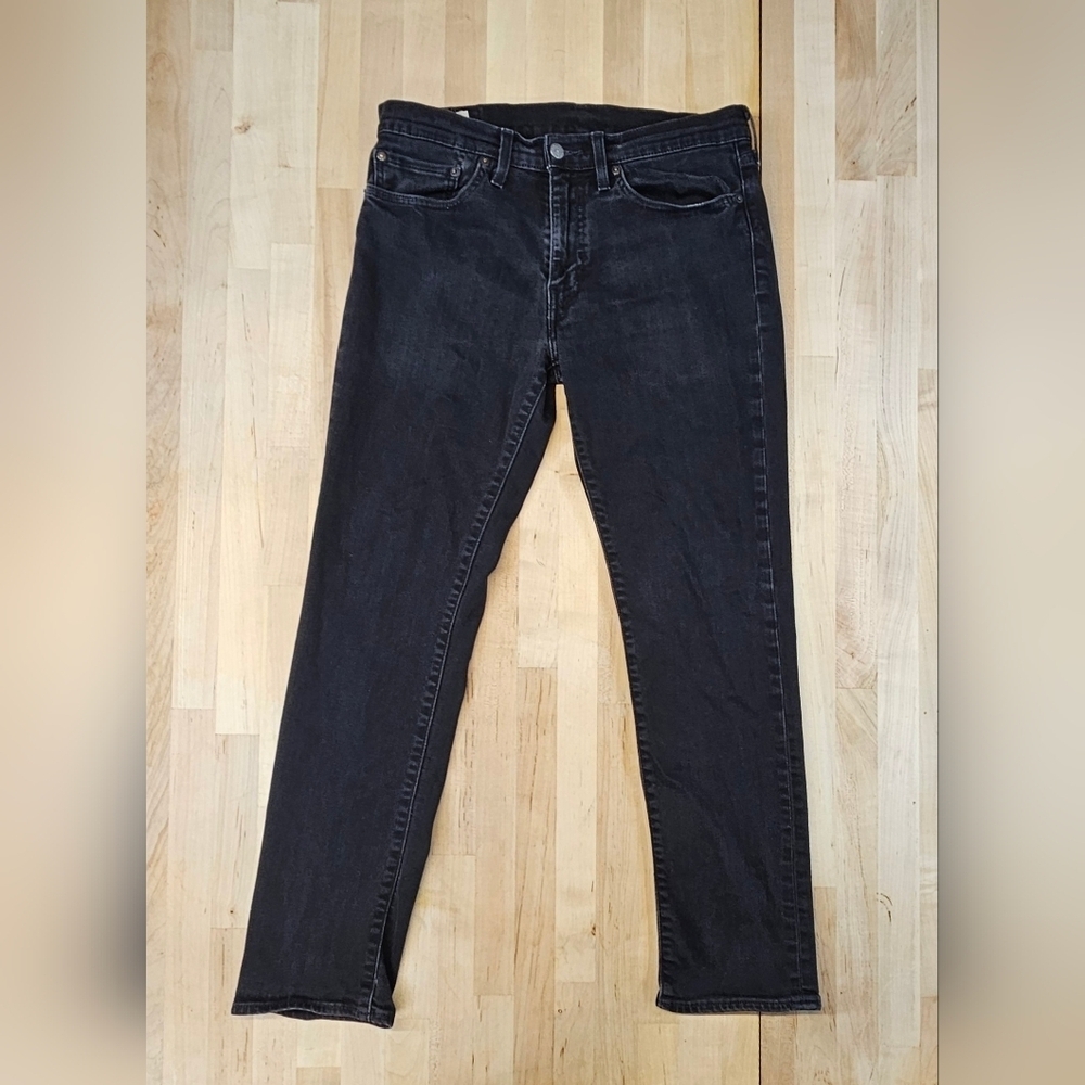 Levi's 511 Men's Black Denim Jeans Big E 34 x 32 Cotton Blend Vintage